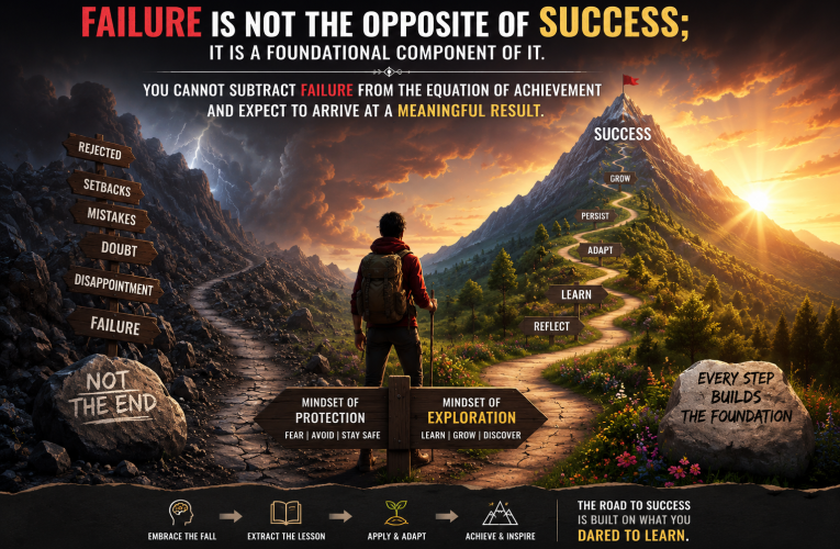 Failure Is Not The Opposite Of Success; It’S Part Of Success.