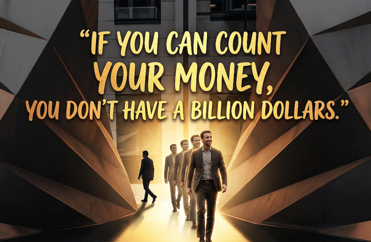 Why True Billionaires Never Count their Cash